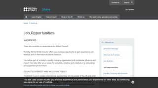 
                            13. Job Opportunities - British Council | Ghana