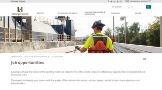 
                            12. Job opportunities | LafargeHolcim in the US - Cement, concrete ...