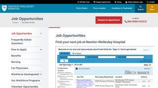 
                            13. Job Opportunities - Newton-Wellesley Hospital
