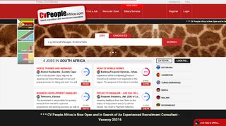 
                            7. Job Opportunities - SOUTH AFRICA - CV People Africa