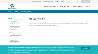 
                            8. Job Opportunities - The Irish League of Credit Unions