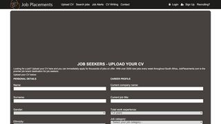 
                            4. Job Placements CV Upload