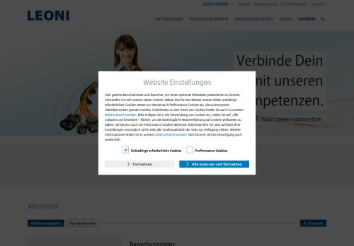 
                            2. Job-Portal: Karrierecenter – Karriere – LEONI