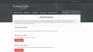 
                            7. Job Posting and Recruiter Specials | CompuJobs
