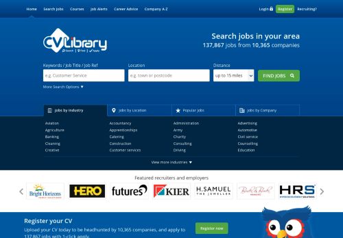 
                            12. Job Search - Find 195,000 UK jobs on CV-Library