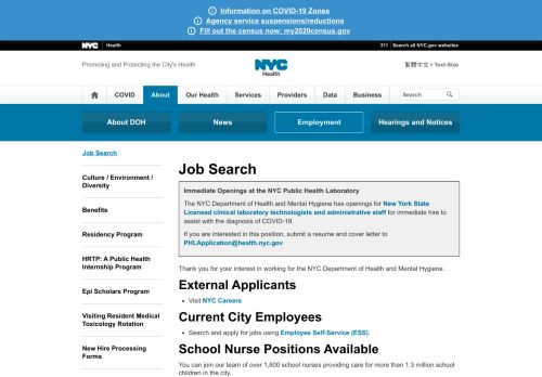
                            2. Job Search - NYC.gov