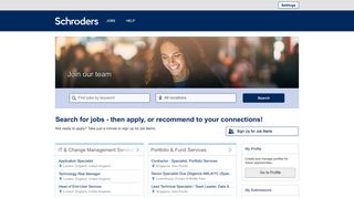 
                            1. Job Searches - Schroders Careers - Jobs