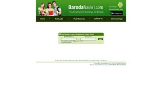 
                            4. Job Seeker Login - Baroda Naukri