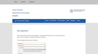 
                            11. Job Seeker Login / Register - Department for Education