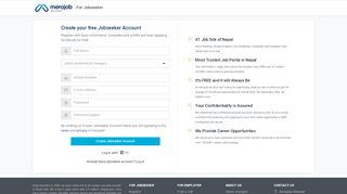 
                            2. Job Seeker Registration | Register Your Profile & Apply for ... - merojob
