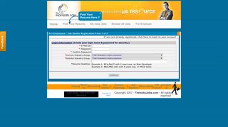 
                            2. Job Seeker Registration - TheIndiaJobs.Com