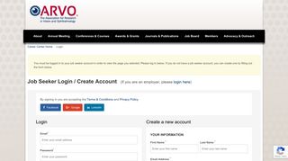 
                            3. Job Seeker Sign Up and Login - ARVO Jobs