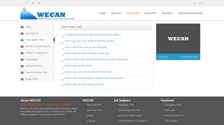 
                            2. Job Seekers - WECAN