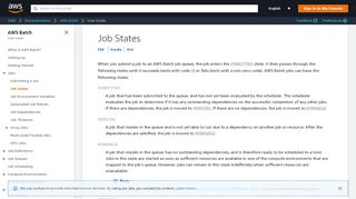 
                            5. Job States - AWS Batch - AWS Documentation