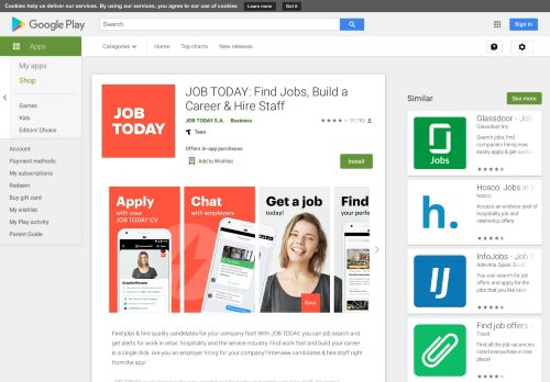 
                            2. JOB TODAY: Find Jobs, Build a Career & Hire Staff - Apps on Google ...