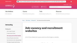 
                            5. Job vacancy and recruitment websites - Careers NZ