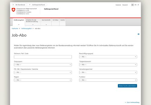 
                            4. JobAbo - Stellenportal Bund - admin.ch