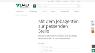 
                            3. Jobagent | B·A·D Gesundheitsvorsorge und Sicherheitstechnik GmbH