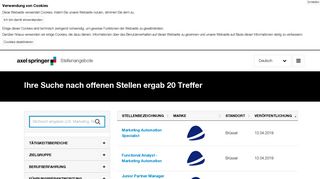 
                            4. Jobangebote - Axel Springer Stellenangebote - Axel Springer SE