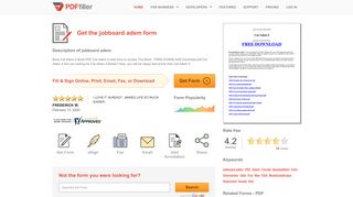 
                            9. Jobboard Adem - Fill Online, Printable, Fillable, Blank | PDFfiller