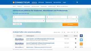 
                            7. Jobbörse für Studenten, Absolventen und ... - Connecticum