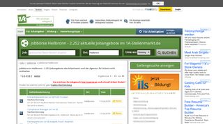 
                            7. Jobbörse in Heilbronn - 834 Jobangebote des Arbeitsamt und der ...