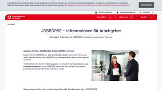 
                            2. JOBBÖRSE – Informationen für Arbeitgeber - Bundesagentur für Arbeit