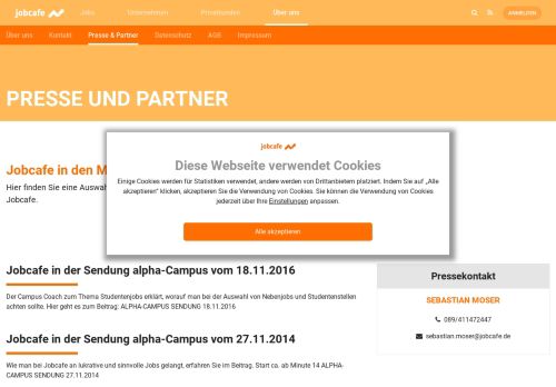 
                            10. Jobcafe - Die Job-Börse GmbH Medien und Partner (Presse, Radio ...