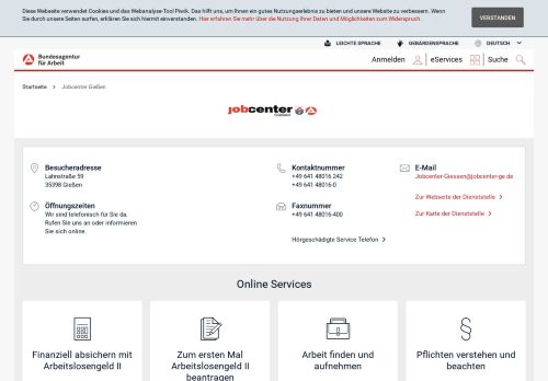
                            5. Jobcenter Gießen - 35398 Gießen - Bundesagentur für Arbeit