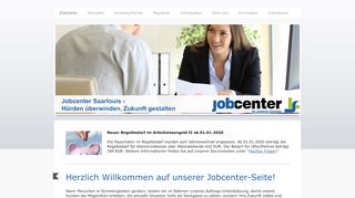 
                            1. Jobcenter im Landkreis Saarlouis - Startseite