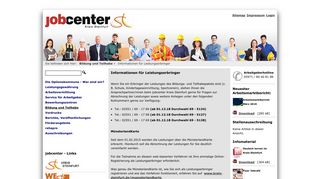 
                            5. jobcenter - Kreis Steinfurt // Informationen für Leistungserbringer
