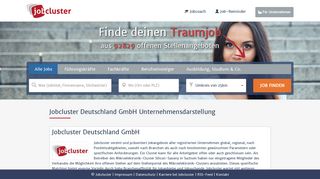 
                            2. Jobcluster Deutschland GmbH als Arbeitgeber