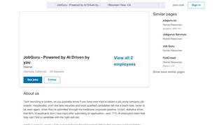 
                            10. JobGuru - Powered by AI Driven by you | LinkedIn