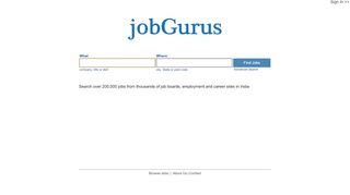 
                            8. jobGurus India: Job Search Engine