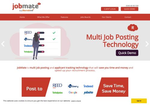 
                            12. JobMate - Low cost Multiposting and Applicant Tracking Technology