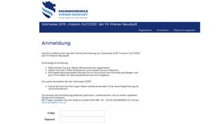 
                            13. Jobmesse 2019 „mission: SUCCESS“ der FH Wiener Neustadt