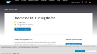 
                            10. Jobmesse HS Ludwigshafen - SAP