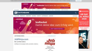 
                            8. JobNinja.com - Unternehmensprofil | Gründerszene