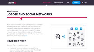 
                            7. Jobote and social networks | Teamio