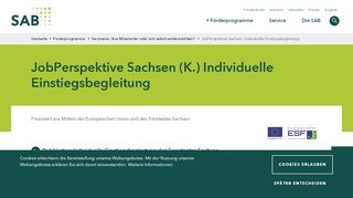 
                            10. JobPerspektive Sachsen (K.) Individuelle Einstiegsbegleitung ...