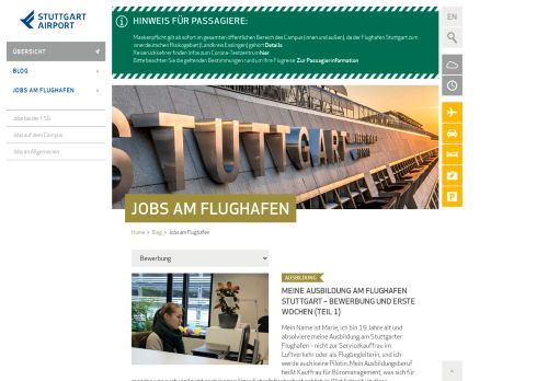 
                            3. Jobs am Flughafen - Flughafen Stuttgart