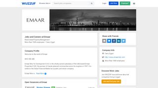 
                            7. Jobs and Careers at Emaar , Egypt | WUZZUF