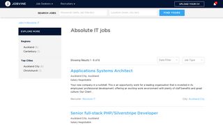 
                            7. Jobs at Absolute IT, New Zealand - Search & Apply online | JOBVINE ...