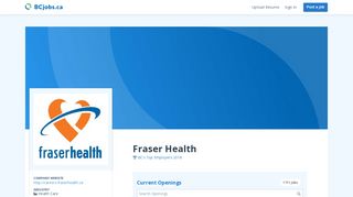 
                            13. Jobs at Fraser Health | BCjobs.ca