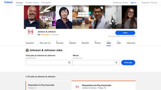 
                            10. Jobs at Johnson & Johnson | Indeed.com