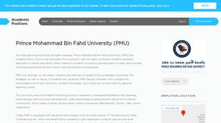 
                            9. Jobs at Prince Mohammad Bin Fahd University (PMU) - Academic ...