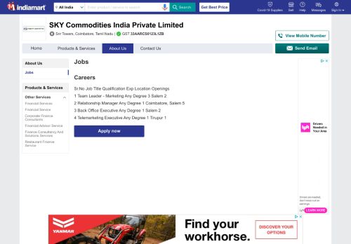 
                            4. Jobs at SKY Commodities India Private Limited - IndiaMART