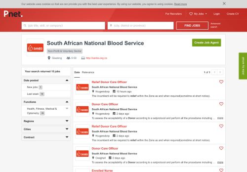 
                            7. Jobs at South African National Blood Service | PNet