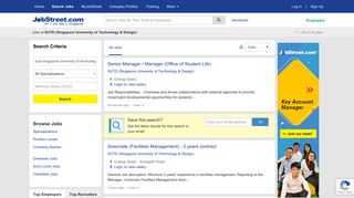 
                            12. Jobs at SUTD (Singapore University of Technology & Design) in ...