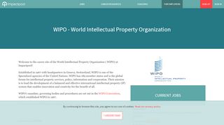 
                            13. Jobs at WIPO - World Intellectual Property Organization - Impactpool